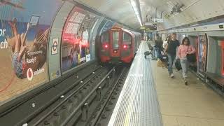 Euston Station Victoria Line London Transport underground tube trains going north [upl. by Krid217]