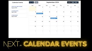 Build a Calendar and schedule Events with Nextjs 14 FullCalendario amp ShadCN UI [upl. by Kirbee]