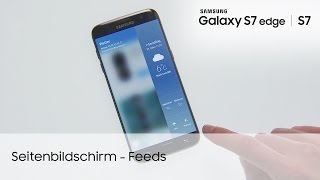 Samsung Galaxy S7 edge Seitenbildschirm – Feeds [upl. by Skardol]