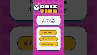 Nucleoli discoverynucleus structure Nucleus quiz quiztime cellbiologyviralvideoshortsscience [upl. by Nodnarb]