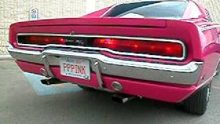 Factory Panther Pink 70 Dodge Charger RT 440 Magnum 4 speed 410 Dana 60 [upl. by Zerla]