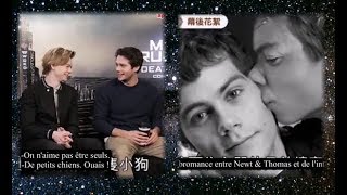 VOSTFR Interview Newtmas vs Thominho  Dylan OBrien Thomas Sangster Ki Hong LeeThe Death Cure [upl. by Orit]