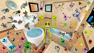 ⚡ Evolution Roblox Innyume Smileys Stylized Zoonomaly Monsters Family Spartan Kicking in Gmod [upl. by Oicnevuj]