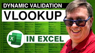 Excel  Dueling Excel  Dynamic Validation VLOOKUP  Episode 1379 [upl. by Hanauq]