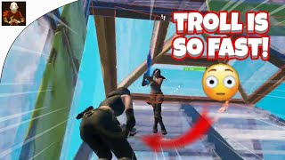 Lil Troll Shows Off His Fast KBM Edits In 3v3 Zonewars🤪 FORTNITE TOKENWAGER [upl. by Eiten]