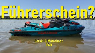 Jetski Motorboot in Deutschland Fahren  Was du Brauchst FAQ [upl. by Edac]