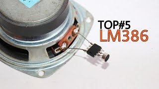 TOP 5 Electronics Projects using LM386  Amazing projects [upl. by Eleets]