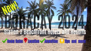 New Boracay 2024  Where to stay in Station 2 Beachfront Hotels and Resorts boracay philippines [upl. by Eglantine]