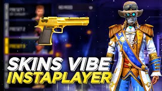 SKINS VIBE INSTAPLAYER • MELHORES COMBINAÇÕES DE ROUPAS NO FREE FIRE [upl. by Assyl]