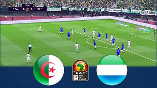 Highlights Algeria v Sierra Leone  Africa Cup of Nations 2021  Realistic Gameplay [upl. by Wes]