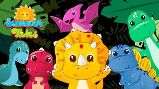 Partytime with our Dino Friends  Hop amp stomp with the Cutiesaurus  Summer Tales Sensory [upl. by Winson]