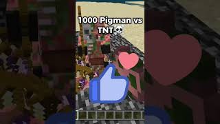 1000 Pigman vs TNT☠️ Conga Conga minecraft shorts [upl. by Tsnre]