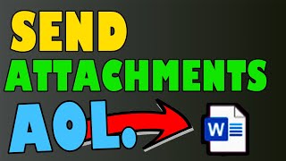 AOL Mail How To Send Attachments on an Email Files Documents Pictures etc [upl. by Yedarb]