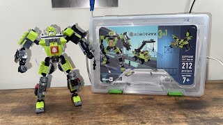 Build it vid Lego robot off brand robotryx brand lego mech green robot building toy building bricks [upl. by Sandro718]