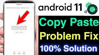 android 11 file manager problem  obb file not showing in android 11  obb file copy paste problem [upl. by Aseefan110]