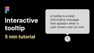 Interactive tooltip in Figma [upl. by Backler]