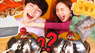 Mukbang Challenge 쏘영 VS 후니⚡랜덤 복불복 챌린지 먹방 Feat취두부 Random Food Featstinky tofu Ssoyoung [upl. by Garv]