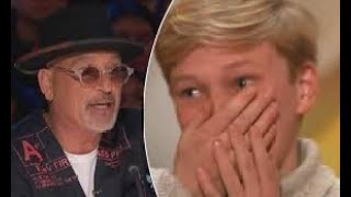 Americas Got Talent Howie Mandel hits Golden Buzzer for 14yearold Alabama singer Reid Wilson [upl. by Molini]