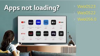 Troubleshooting Apps Not Loading on LG WebOS 22 and WebOS 23 TV [upl. by Bovill254]