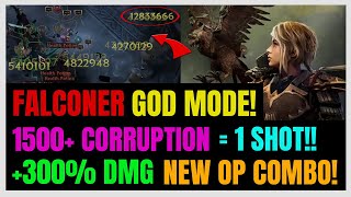 New Endgame Falconer Build amp COMBO ONE SHOT 1500 Corruption amp 1500 Arena Nerfed in 103 [upl. by Lzeil]