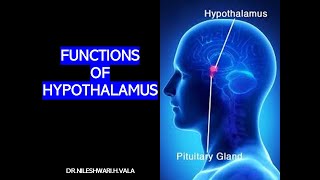 FUNCTIONS OF HYPOTHALAMUS PART  1 [upl. by Riedel808]