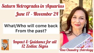 Saturn retrogrades in Aquarius Predictions and Guidance for all 12 zodiac signs [upl. by Alrick]