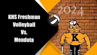 KHS Freshman Volleyball Vs Mendota [upl. by Omoj]