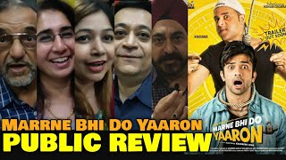 Marne Bhi do Yaaron Movie PUBLIC REVIEW  Krushna Abhishek Kashmera Shah Rishaab Chauhan [upl. by Usanis891]