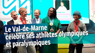 Le ValdeMarne célèbre ses athlètes olympiques et paralympiques [upl. by Chung215]