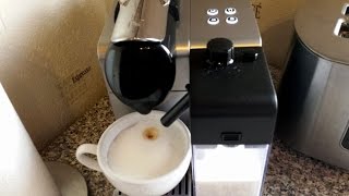 NESPRESSO Delonghi Lattissima  Making a Cappuccino [upl. by Nnave]