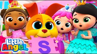 ABC Princess and Fairy Song  Little Angel Kids Songs amp Nursery Rhymes [upl. by Dorrahs]