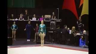 Stefanie Merkle CAN Gymnix 2012 Floor Finals [upl. by Ahsinned]