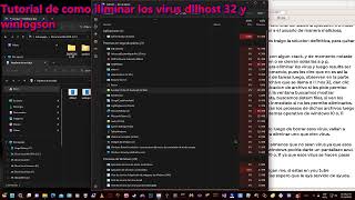 Tutorial como elimitar los virus dllhost 32 y winlogson [upl. by Qerat]