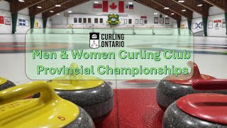 Curling Ontario Men amp Women Curling Club Provincial Championships [upl. by Catherine]