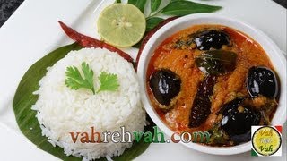 Eggplant Brinjal Curry  Ennai Kathirikai Kulambu  By VahChef  VahRehVahcom [upl. by Powers]