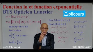 FONCTION LOGARITHME NÉPÉRIEN ET FONCTION EXPONENTIELLE [upl. by Wise395]