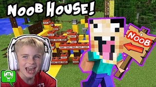 Minecraft HOBBYNOOB House Build on HobbyKidsGaming [upl. by Ahtelrac935]