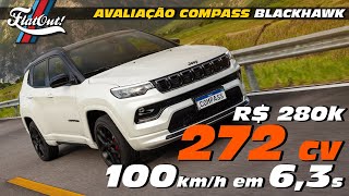 ACELERAMOS o Jeep Compass Blackhawk 2025 motor de Rampage R 280 mil zero a 100 de BMW X3 30i [upl. by Imelda391]