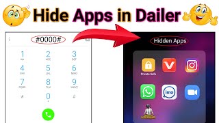 How to Hide apps on Android 2023 No Root  Dialer Vault hidden apps  how to hide apps and videos [upl. by Obau]