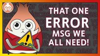 FFXIV  The ERROR msg we all really need [upl. by Dnilasor]