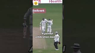 Batsman hurts himself in Winning Match Celebrating 😵 cricket viralshort [upl. by Aikram]