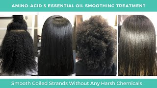 Smoothing Hair Treatment  Amino Acid Smoothing Treatment Smoothing Hair Treatment for Natural Hair [upl. by Yoshi696]