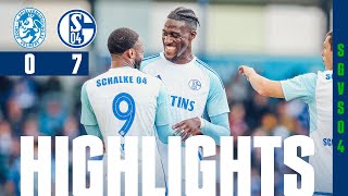 Sylla mit DebütDOPPELPACK  HIGHLIGHTS  SSVg Velbert  FC Schalke 04 07 [upl. by Olivia]