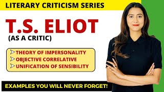 TS Eliot  Most Important Critical Terms  Literary Criticism  Sunaina Jethani [upl. by Nugesulo279]