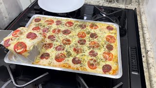 Não Compro Mais Pizza Depois Que Aprendi Essa Receita [upl. by Cherianne]