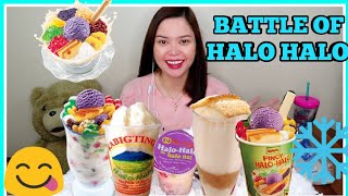 BEST HALO HALO IN MANILA  TASTE TEST  KABIGTINGS  MANG INASAL  CHOWKING  RAZONS  MR POON [upl. by Aneeuqahs]