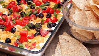 Easy Taco Dip NoCook Appetizer [upl. by Yehc509]