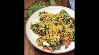 Palak ke chaat  easy to cook  chaaat  viral viral foryou viralshots recipes recipes [upl. by Monroy]