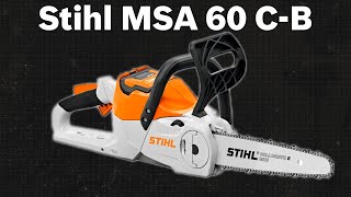 AkkuKettensäge Stihl MSA 60 CB  TEST  Deutsch [upl. by Hoang]