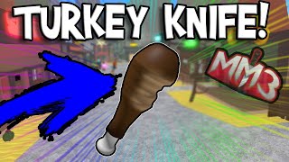 🍗HOW TO GET THE NEW TURKEY KNIFE IN MURDER MYSTERY 3🍗 [upl. by Barcroft454]